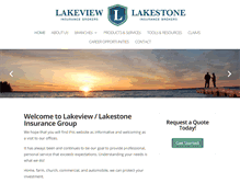 Tablet Screenshot of lakeviewinsurance.com